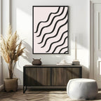 Black Waves Print | Contemporary Wall Art - Larosier Prints
