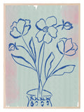 Flowers In Pot Print | Contemporary Wall Art - Larosier Prints