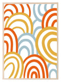 Abstract Rainbows Print | Contemporary Wall Art - Larosier Prints