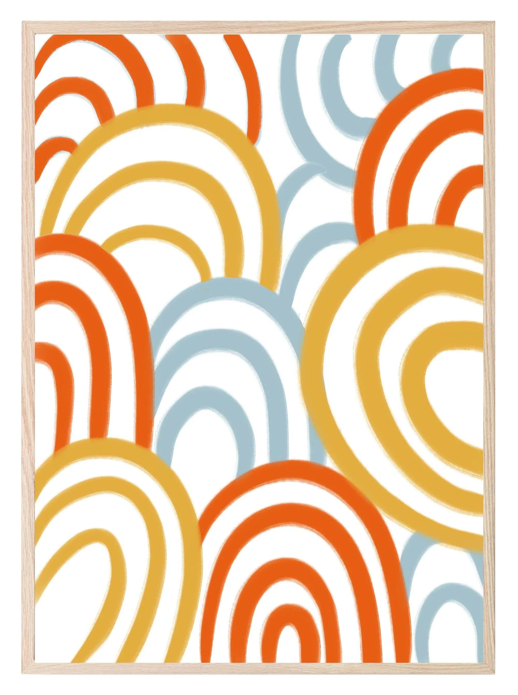 Abstract Rainbows Print | Contemporary Wall Art - Larosier Prints