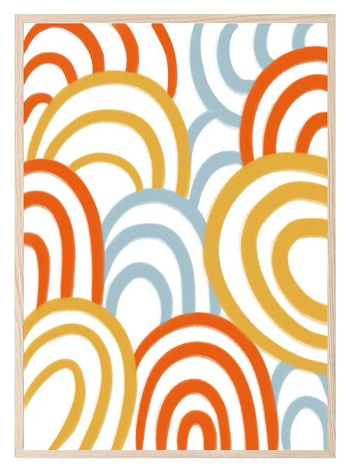 Abstract Rainbows Print | Contemporary Wall Art - Larosier Prints