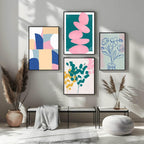 Pink Pebbles Print | Contemporary Wall Art - Larosier Prints