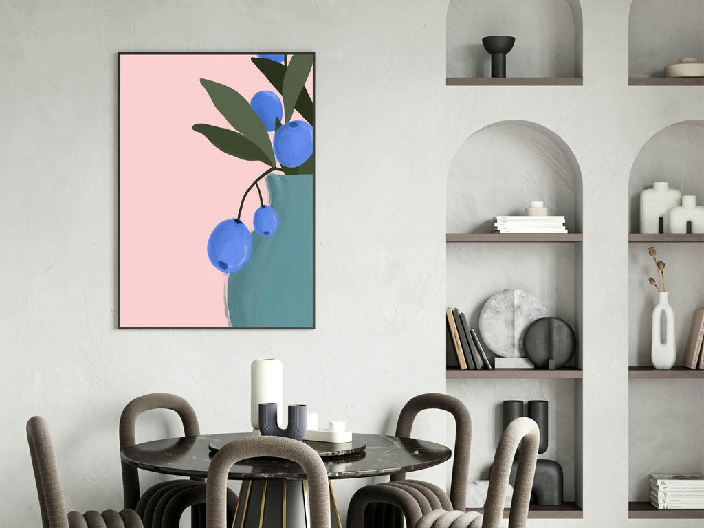 Blueberries Print | Contemporary Wall Art - Larosier Prints