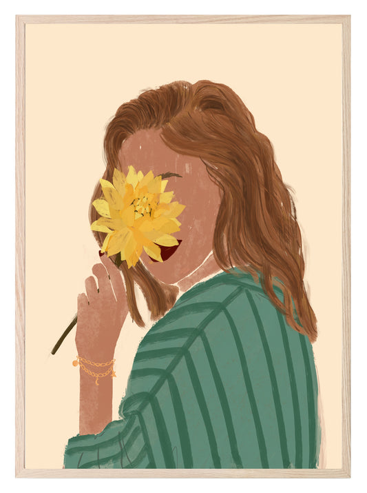 Flower Girl Print | Contemporary Wall Art