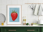 Strawberry Print | Contemporary Wall Art - Larosier Prints