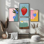 Strawberry Print | Contemporary Wall Art - Larosier Prints