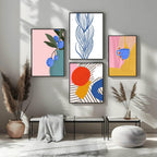 Blue Braid Print | Contemporary Wall Art - Larosier Prints