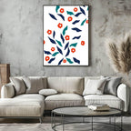 Floral Elements Print | Contemporary Wall Art - Larosier Prints