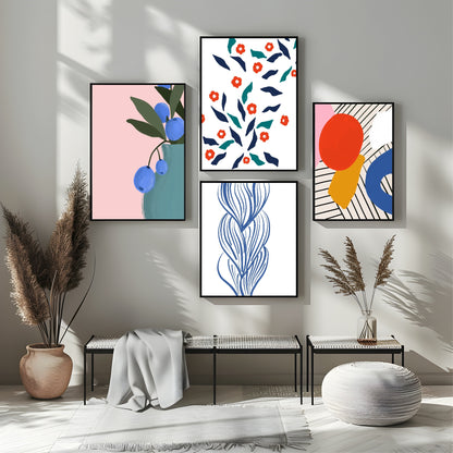 Floral Elements Print | Contemporary Wall Art