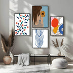 Sunflower Girl Print | Contemporary Wall Art - Larosier Prints