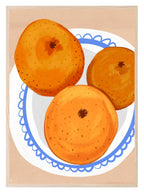 Oranges On A Plate Print | Contemporary Wall Art - Larosier Prints