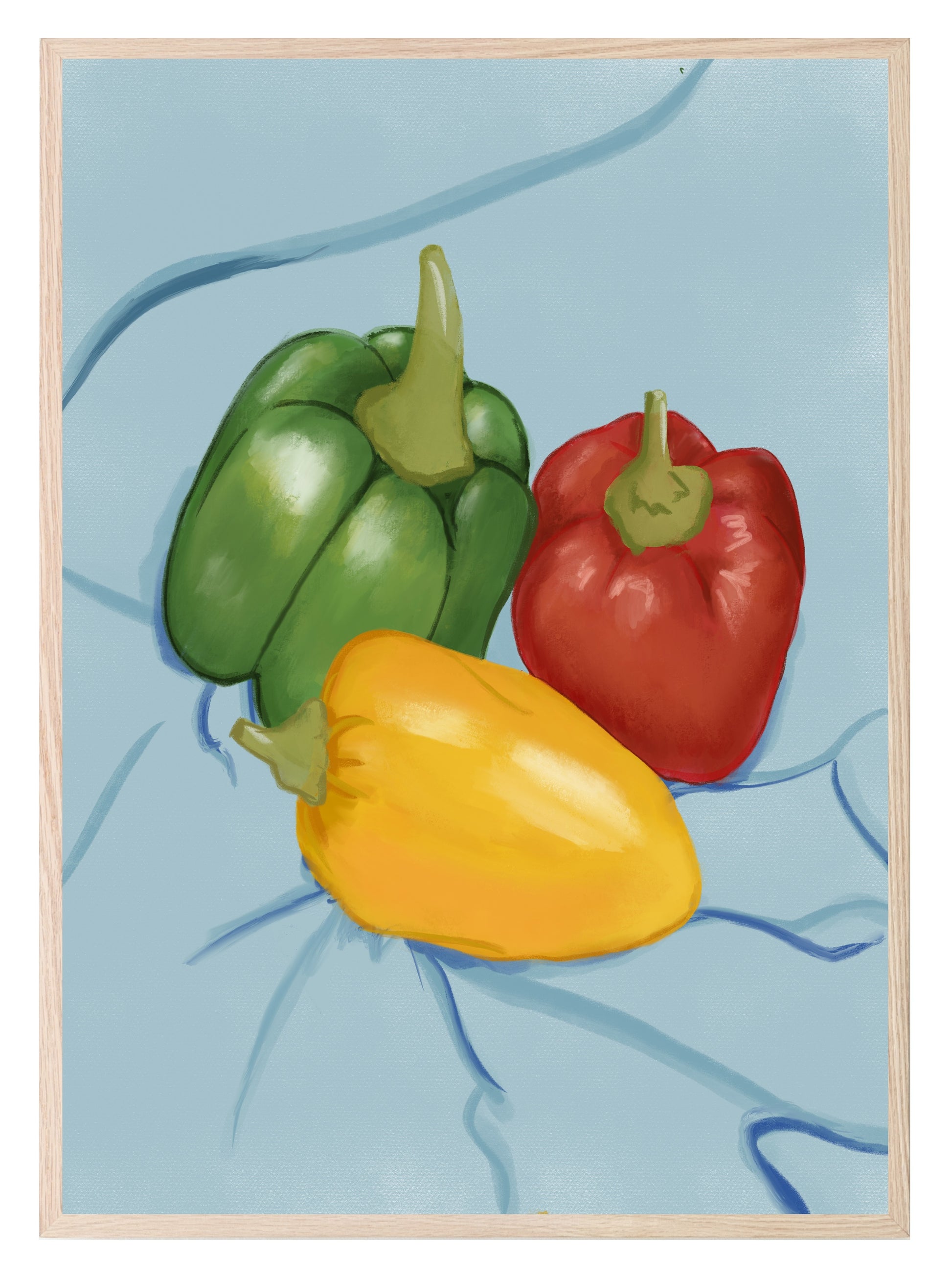 Peppers Print | Contemporary Wall Art