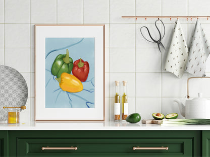 Peppers Print | Contemporary Wall Art