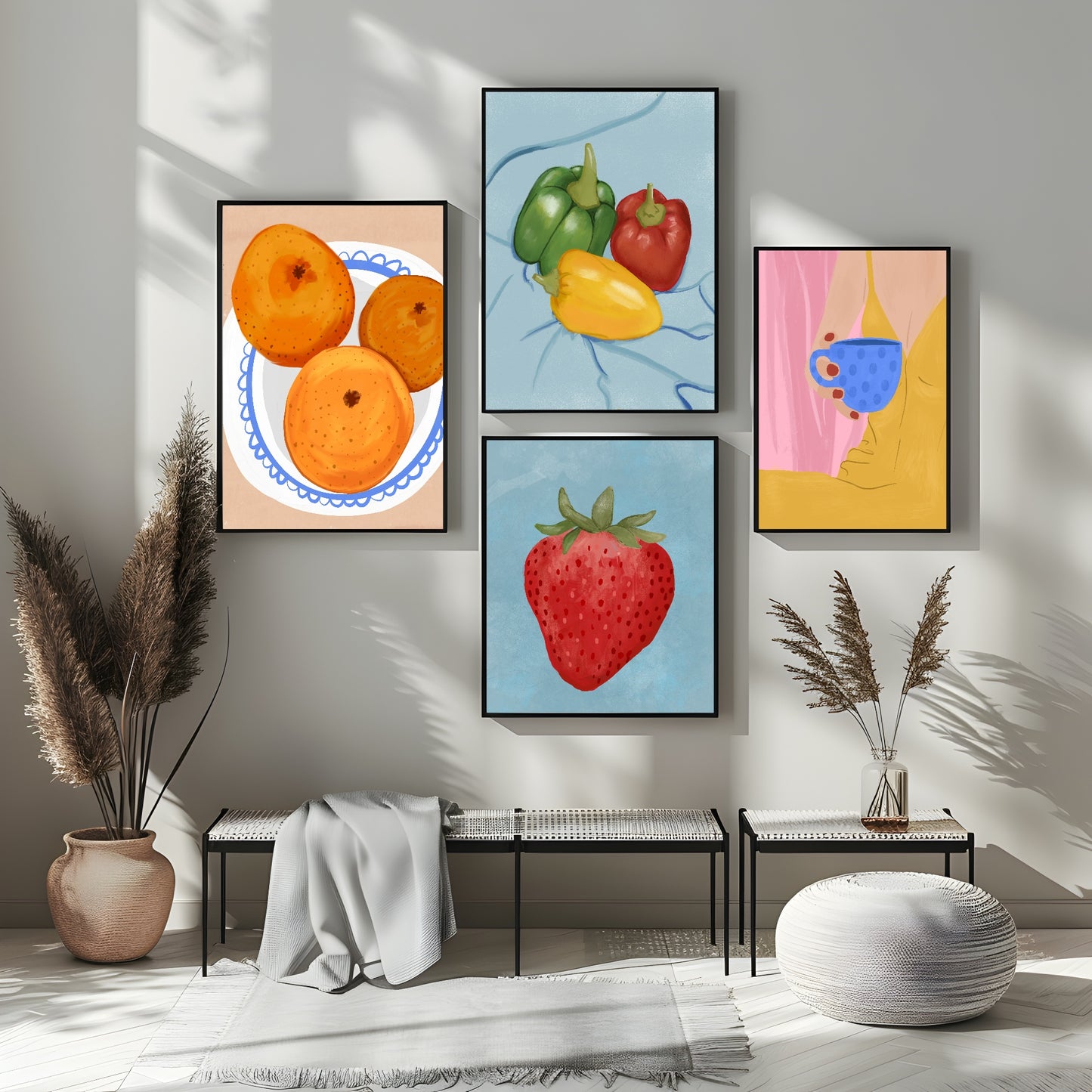 Peppers Print | Contemporary Wall Art