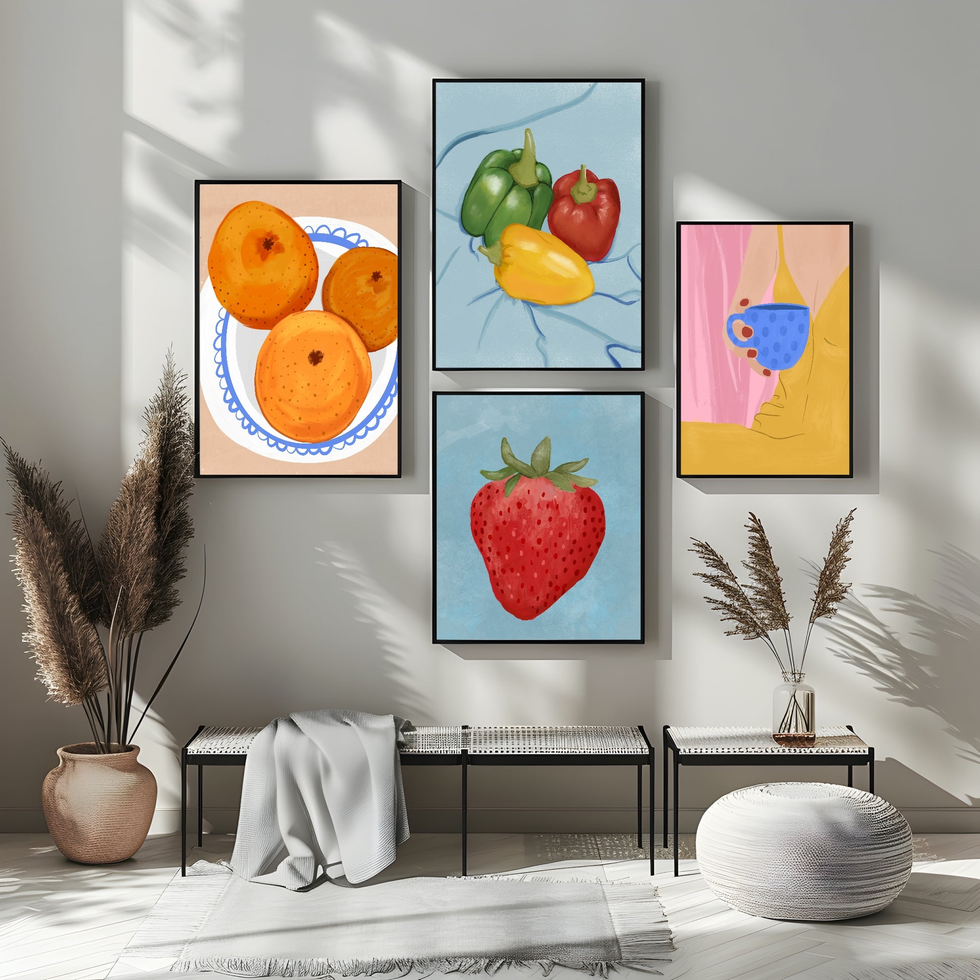 Peppers Print | Contemporary Wall Art