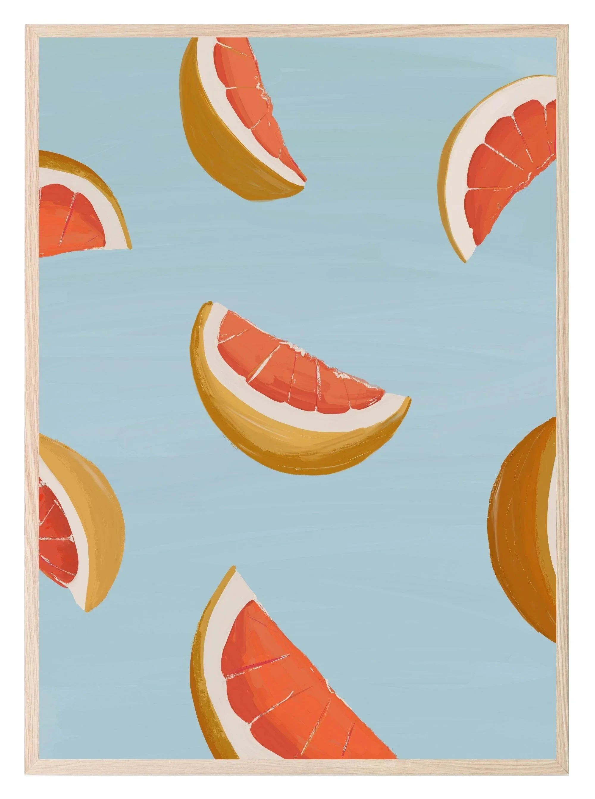 Grapefruit Segments Print | Contemporary Wall Art - Larosier Prints