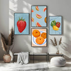 Grapefruit Segments Print | Contemporary Wall Art - Larosier Prints