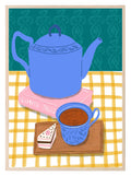 Tea And Cake Picnic Print | Contemporary Wall Art - Larosier Prints