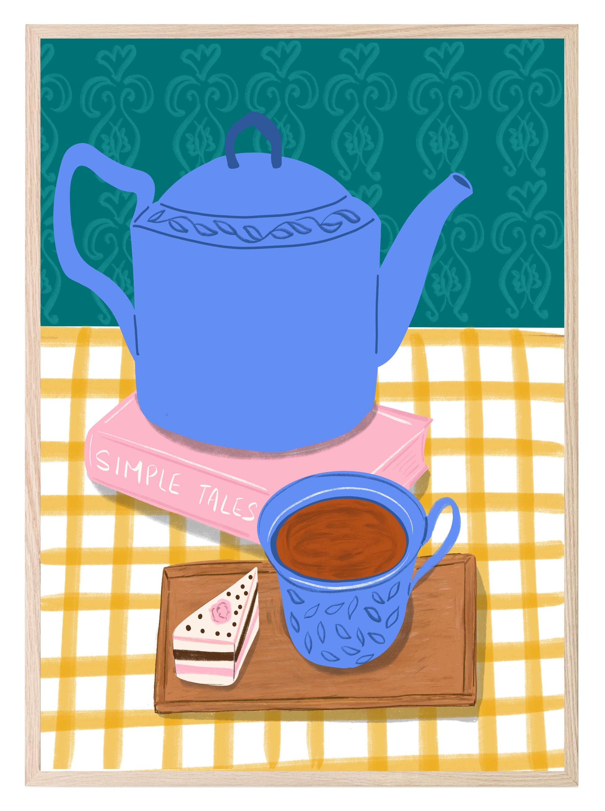 Tea And Cake Picnic Print | Contemporary Wall Art