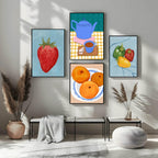 Tea And Cake Picnic Print | Contemporary Wall Art - Larosier Prints