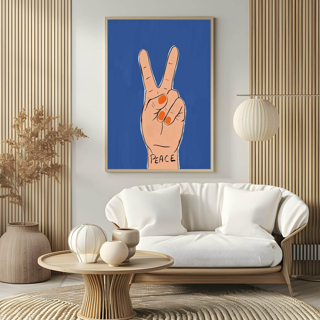 Peace Sign Print | Contemporary Wall Art - Larosier Prints