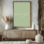 Willow Green personalised Forever Print, product photo 2