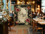 Gothic Floral Wedding Thank You Sign