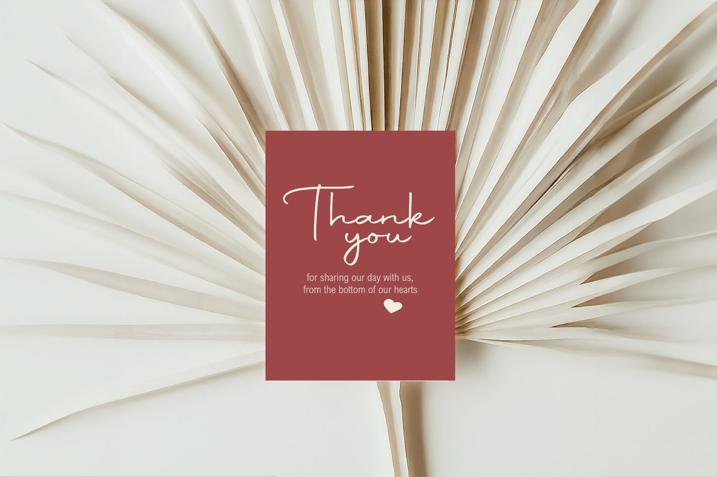Rosewood Thank You Wedding Party Sign
