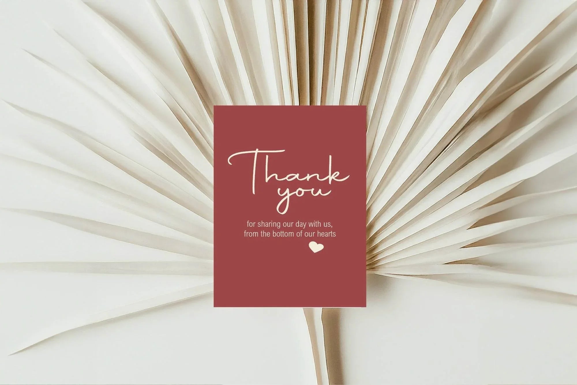 Rosewood Thank You Wedding Party Sign - Larosier Prints