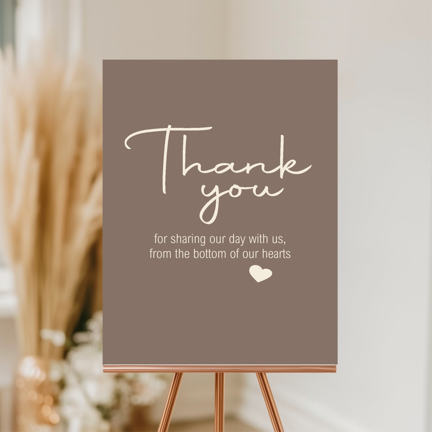 Earth Thank You Wedding Party Sign