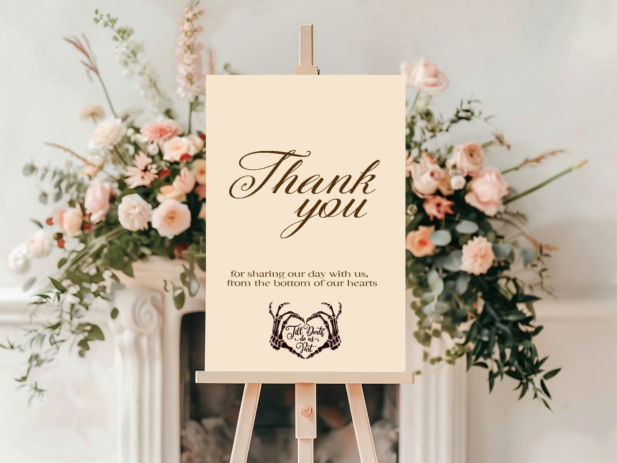 The Lovers Tarot Wedding Party Signs | Choose Your Sign & Colour