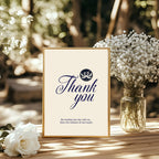 Celestial Swan wedding thank you sign