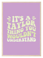 It's A Taylor Thing Print | Colourful | Teen Wall Art - Larosier Prints