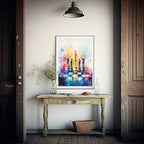 Chessboard Print | Watercolour| Hobbies Wall Art - Larosier Prints