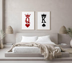 K of Spades Print | King Of Spades | Bedroom Wall Art - Larosier Prints