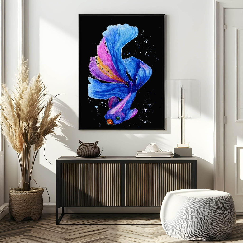 Colourful Fish Print | Watercolour Wall Art - Larosier Prints