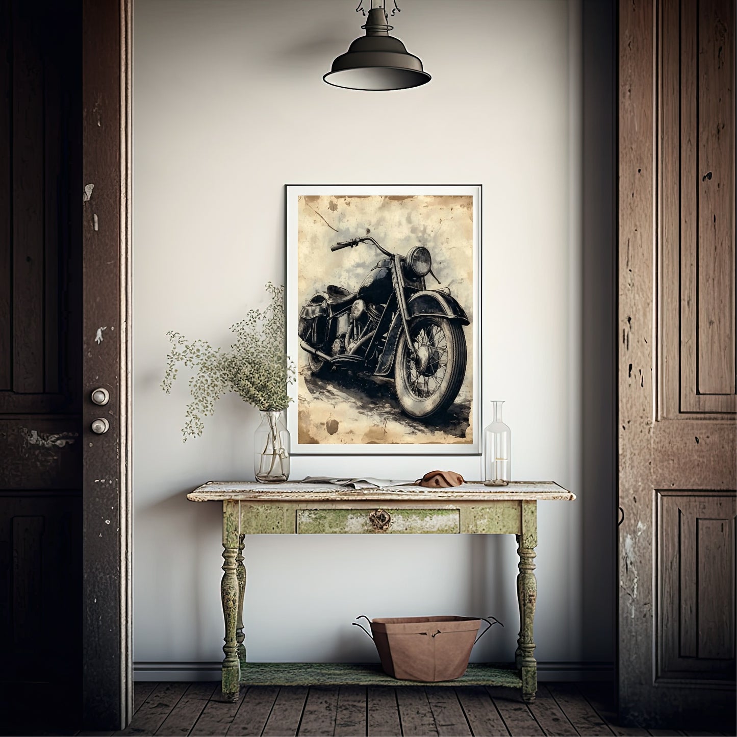 Motorcycle Print | Vintage Wall Art