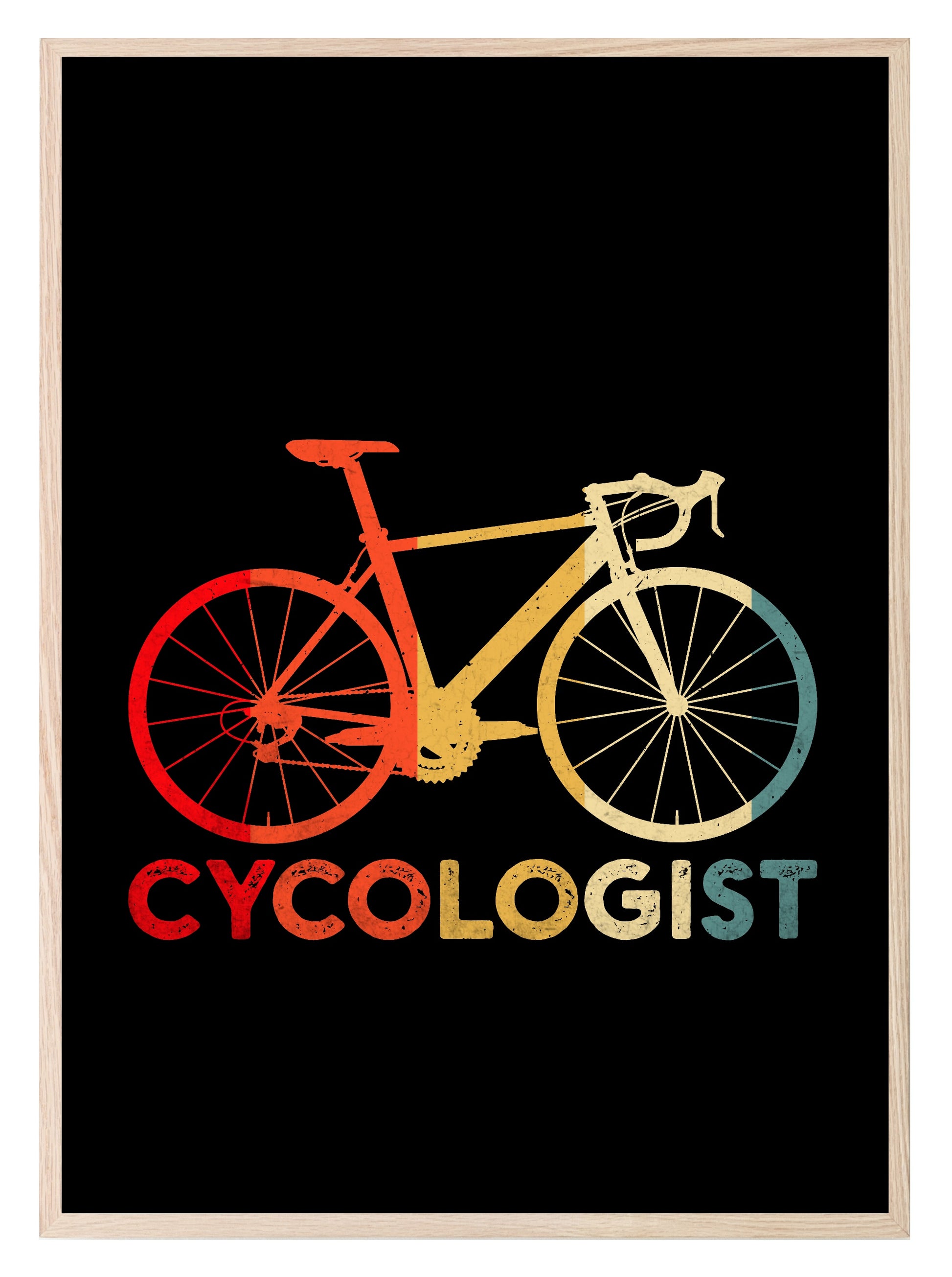 Colourful Bike Print | Cycologist | Hobbies Wall Art