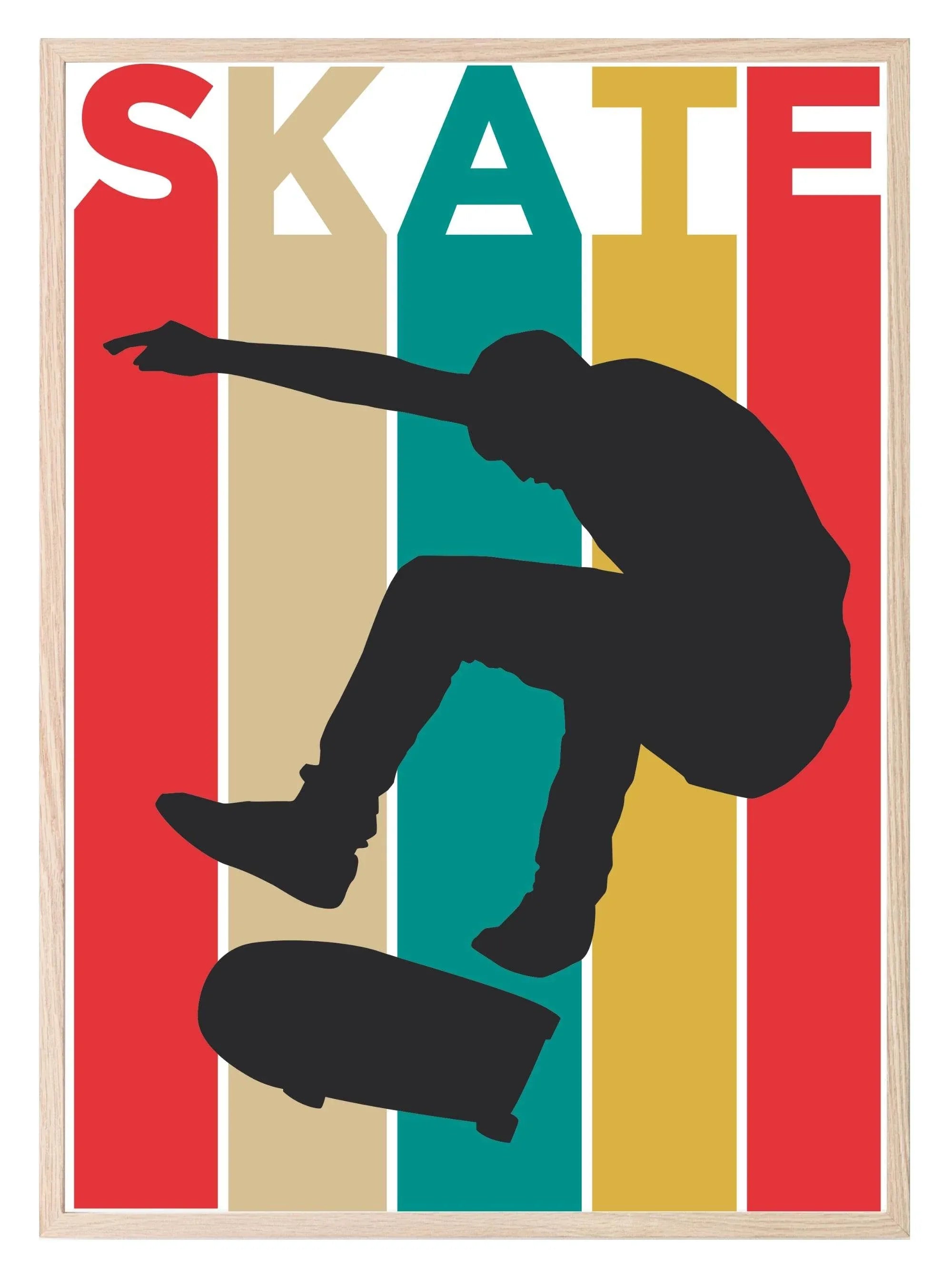 Skate Print | Multicolour | Hobbies Wall Art - Larosier Prints
