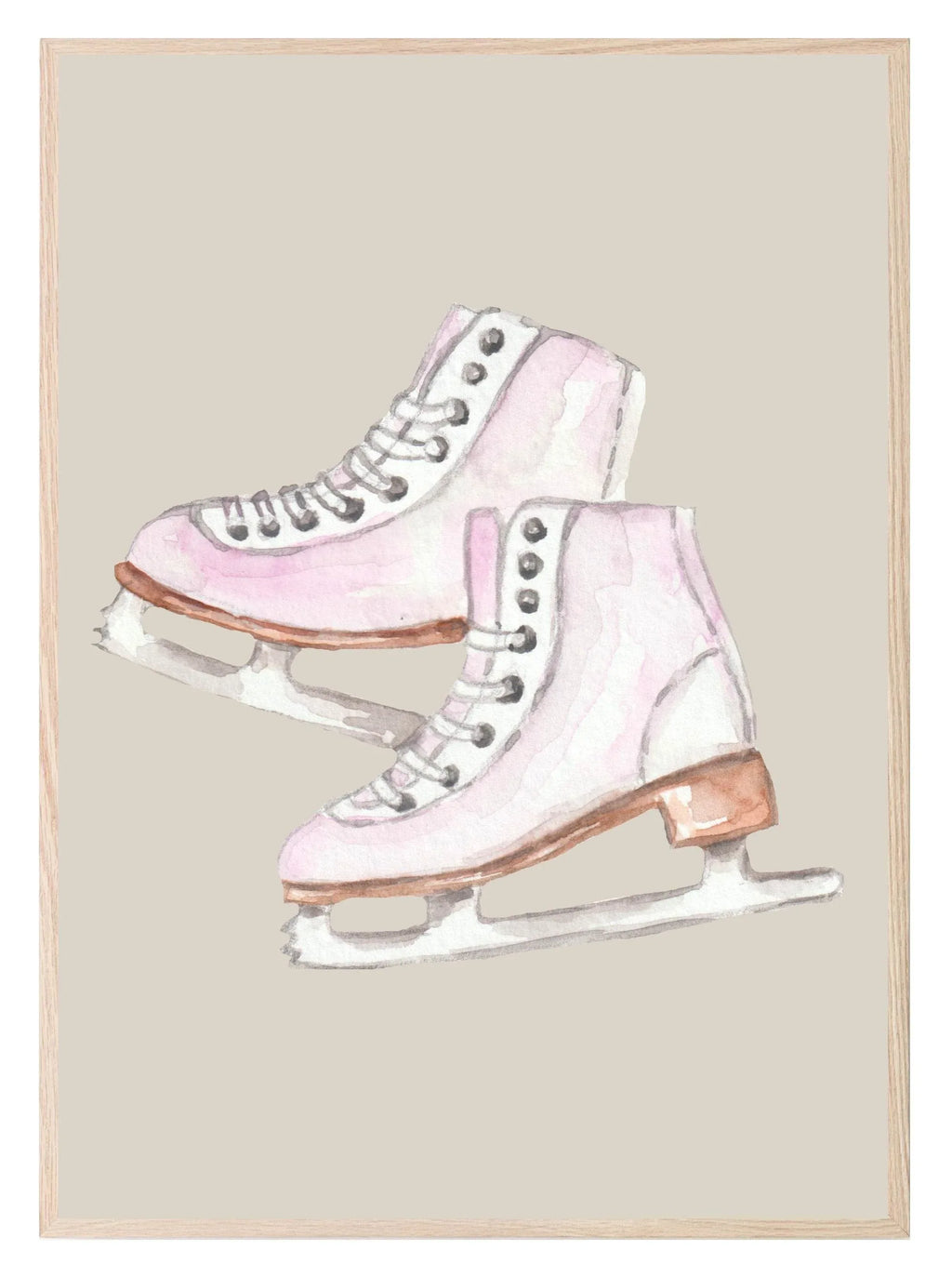 Ice Skates Print | Hobbies Wall Art - Larosier Prints