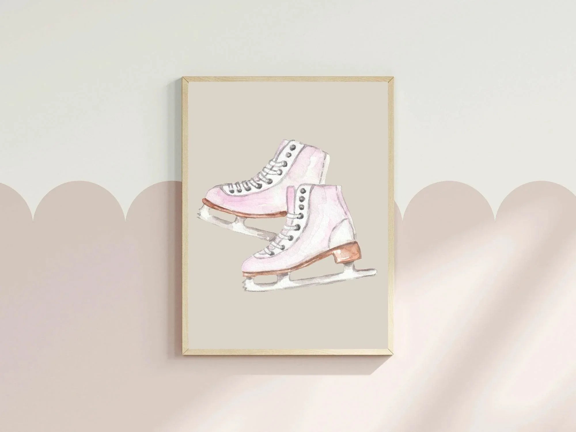 Ice Skates Print | Hobbies Wall Art - Larosier Prints