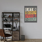 Eat Sleep Gym Repeat Print | Hobbies Wall Art - Larosier Prints