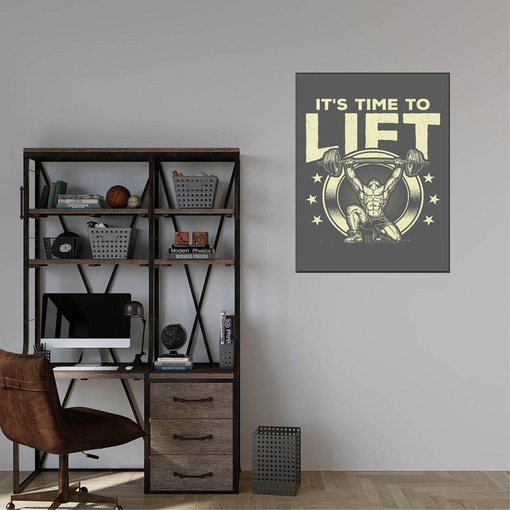 Its Time To Lift Print | Gym Wall Art - Larosier Prints