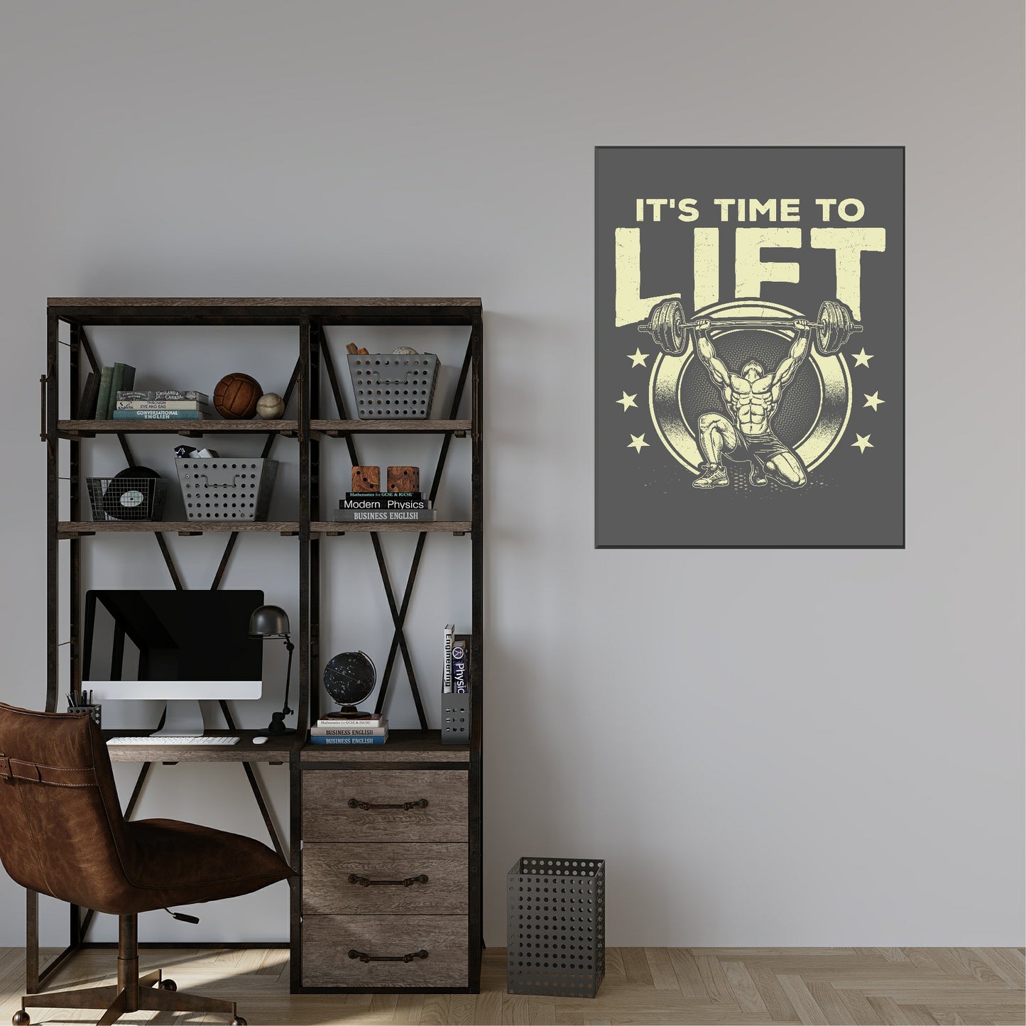 Its Time To Lift Print | Gym Wall Art