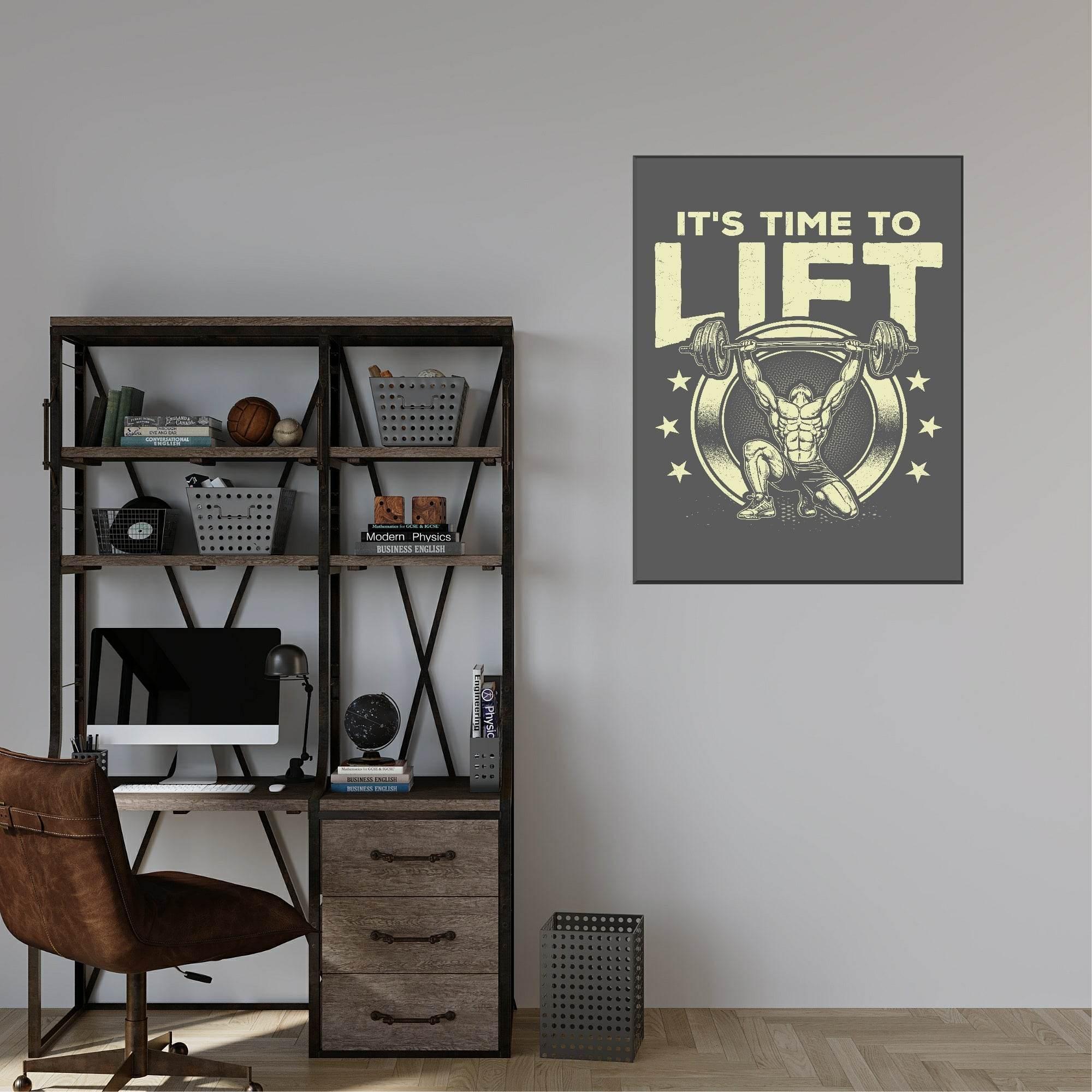 Its Time To Lift Print | Gym Wall Art - Larosier Prints