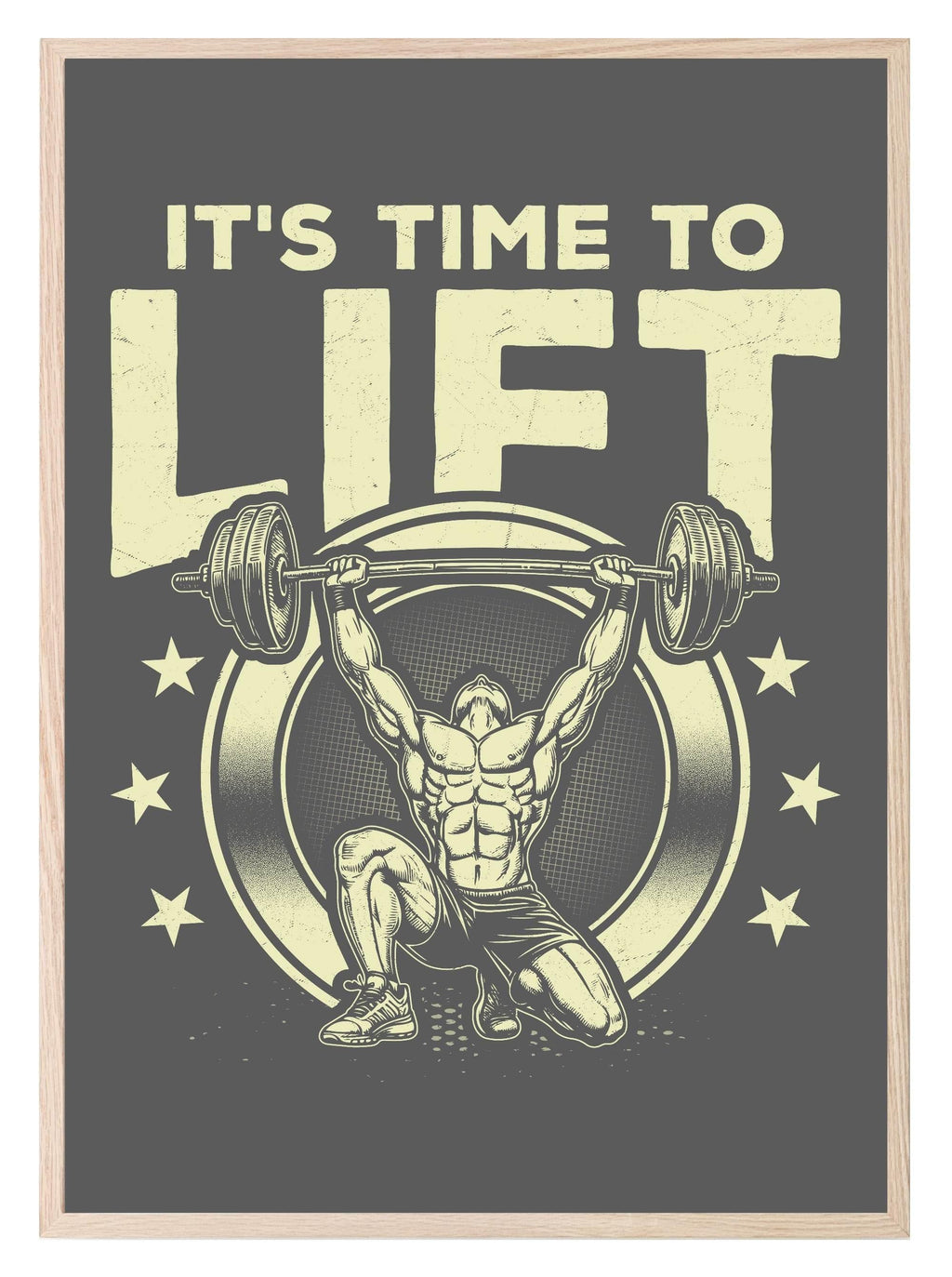 Its Time To Lift Print | Gym Wall Art - Larosier Prints