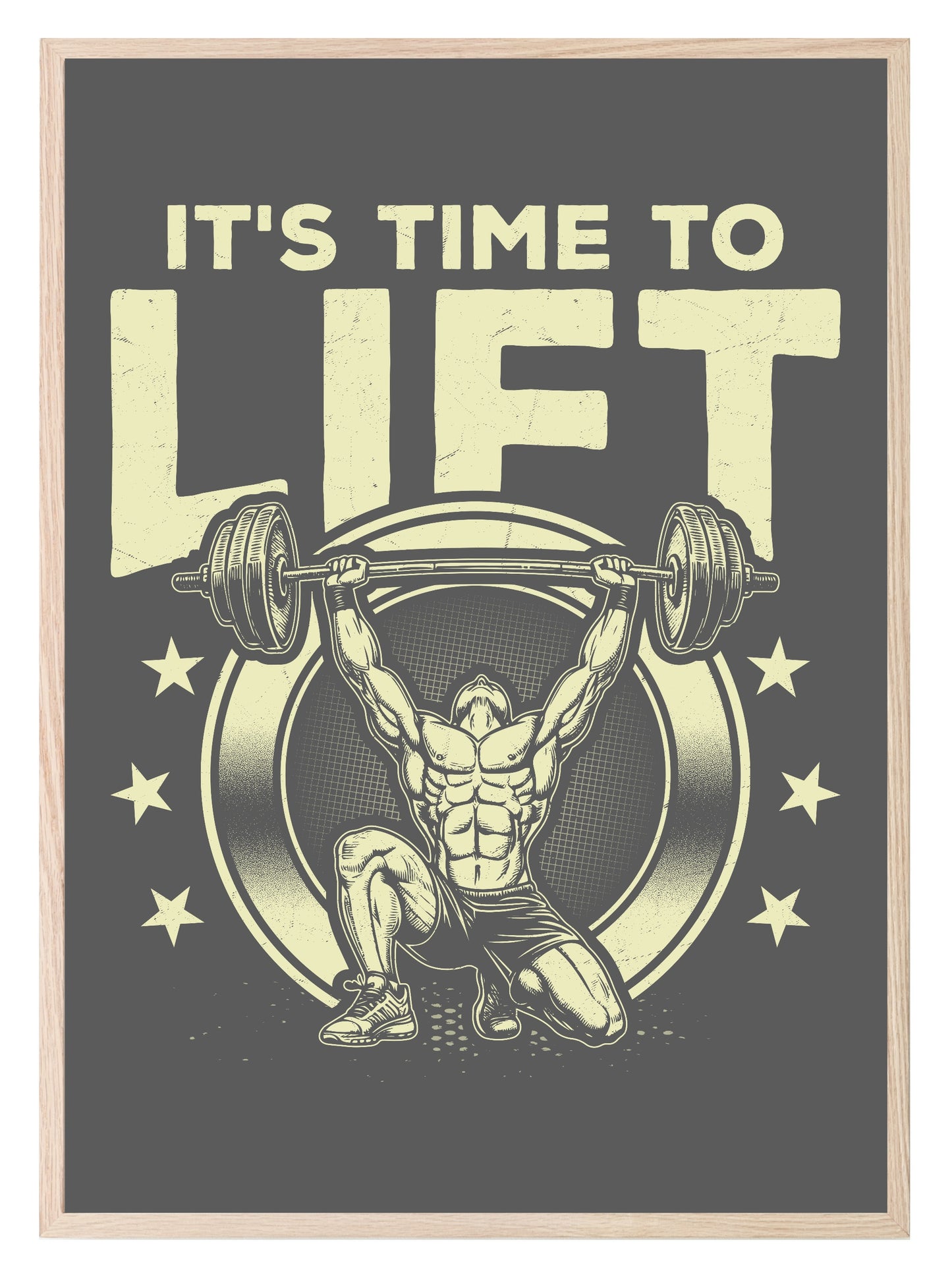 Its Time To Lift Print | Gym Wall Art