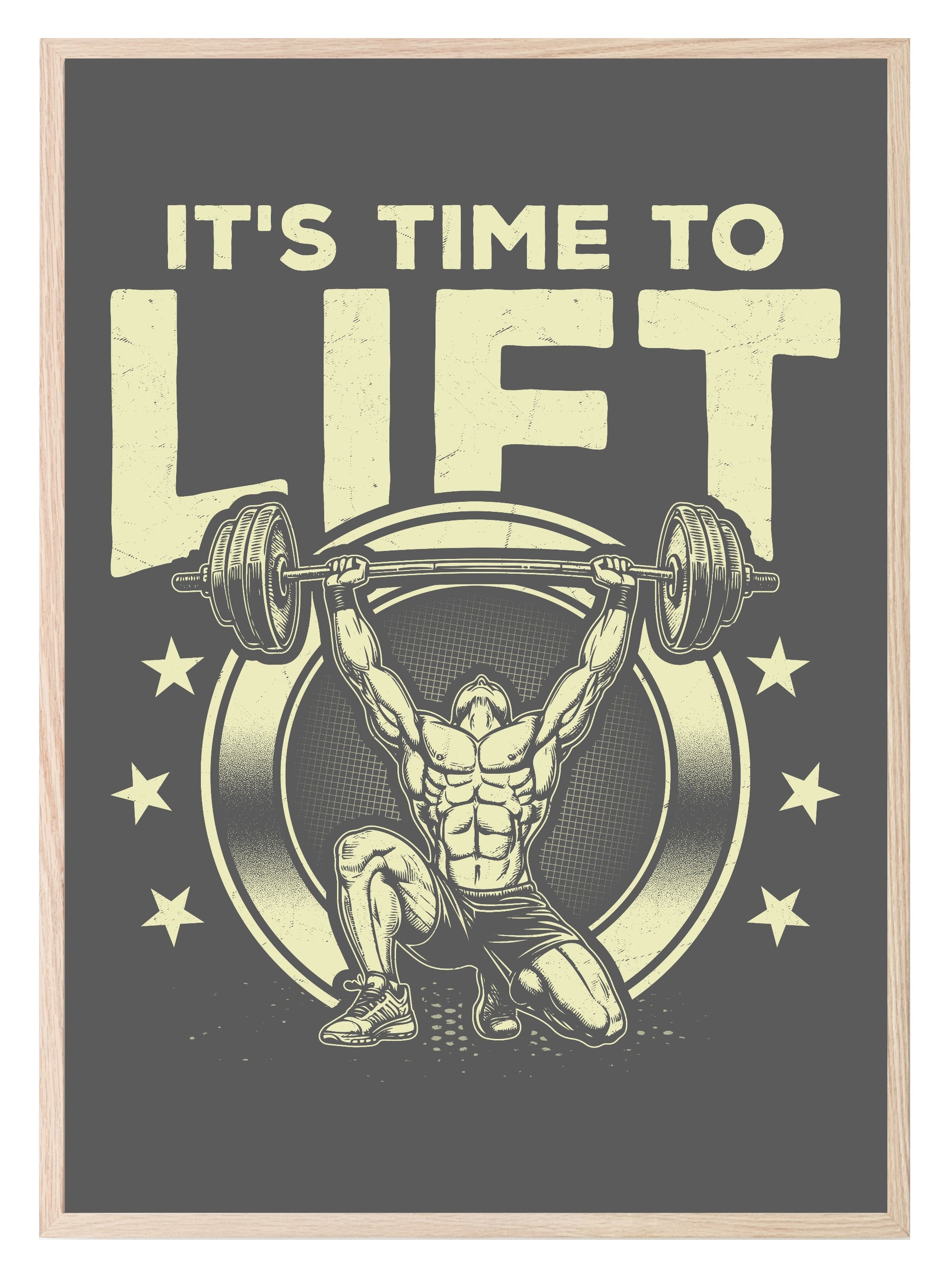 Its Time To Lift Print | Gym Wall Art