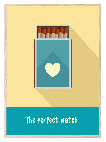 The Perfect Match Print | Matchbox Wall Art