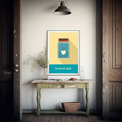 The Perfect Match Print | Matchbox Wall Art